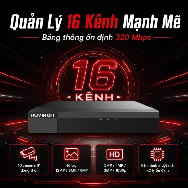 Đầu ghi hình Huviron HU-RN2216M-V2 16 kênh