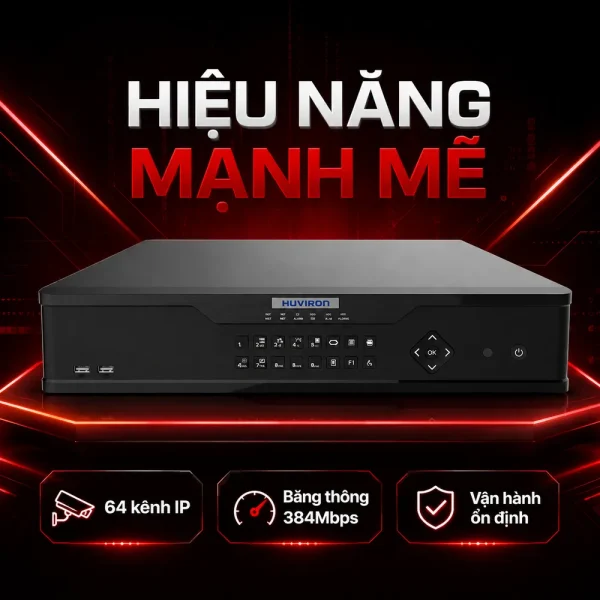 Đầu ghi hình Huviron HU-RNR8264M 64 kênh