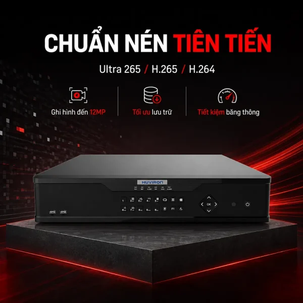 Đầu ghi hình Huviron HU-RNR8264M 64 kênh