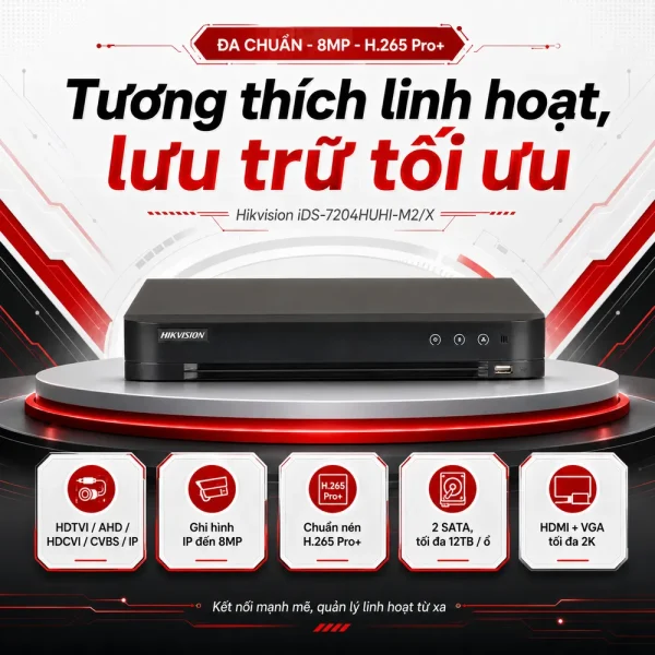 Đầu ghi hình iDS-7204HUHI-M2/X HIKVISION