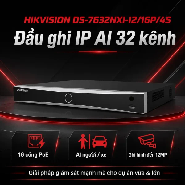 Đầu ghi hình IP Hikvision DS-7632NXI-I2/16P/4S