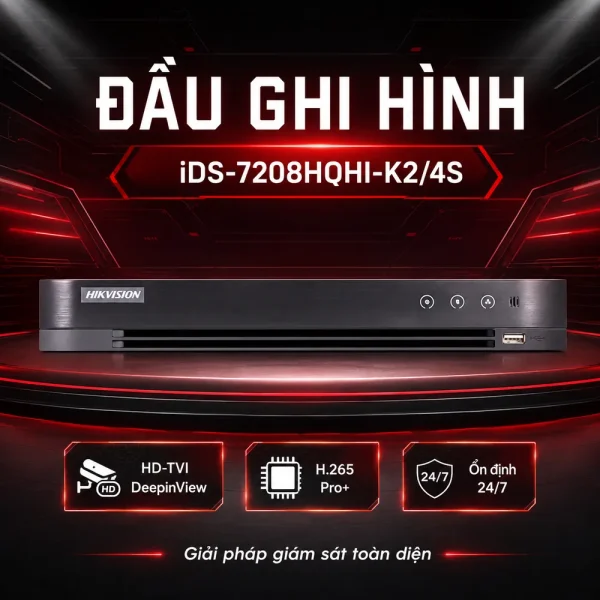 Đầu ghi hình IP HIKVISION iDS-7208HQHI-K2/4S