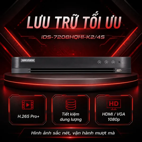 Đầu ghi hình IP HIKVISION iDS-7208HQHI-K2/4S