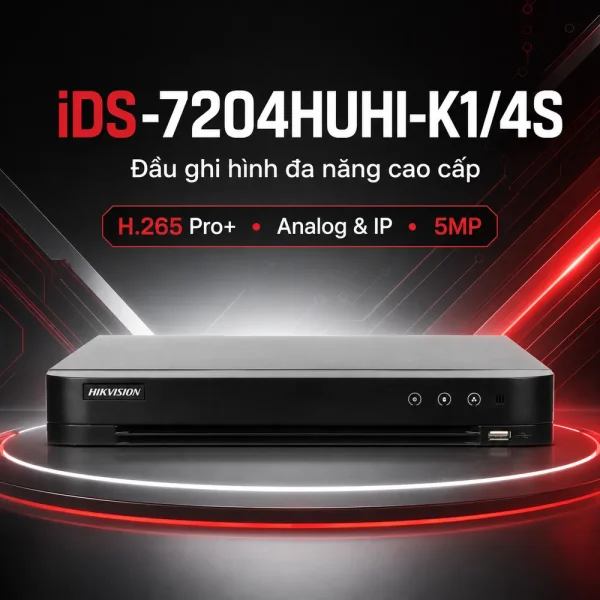 Đầu ghi hình IP iDS-7204HUHI-K1/4S HIKVISION