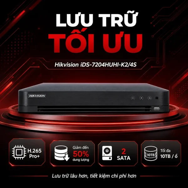Đầu ghi hình IP iDS-7204HUHI-K2/4S HIKVISION
