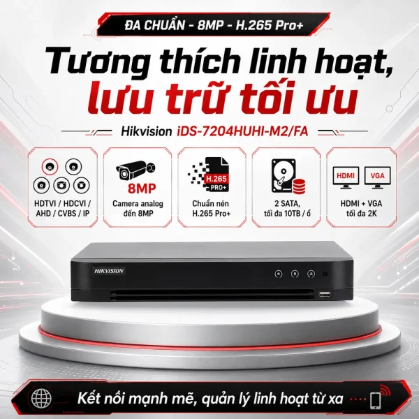 Đầu ghi hình IP iDS-7204HUHI-M2/FA HIKVISION