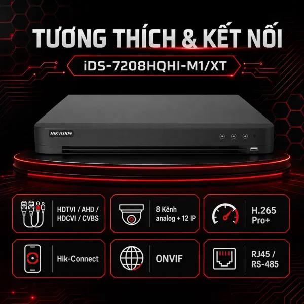Đầu ghi hình IP iDS-7208HQHI-M1/XT HIKVISION