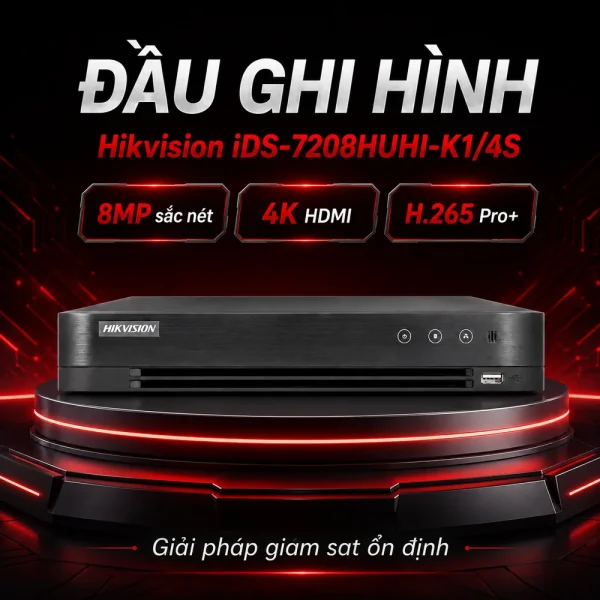 Đầu ghi hình IP iDS-7208HUHI-K1/4S HIKVISION