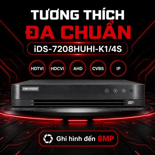 Đầu ghi hình IP iDS-7208HUHI-K1/4S HIKVISION