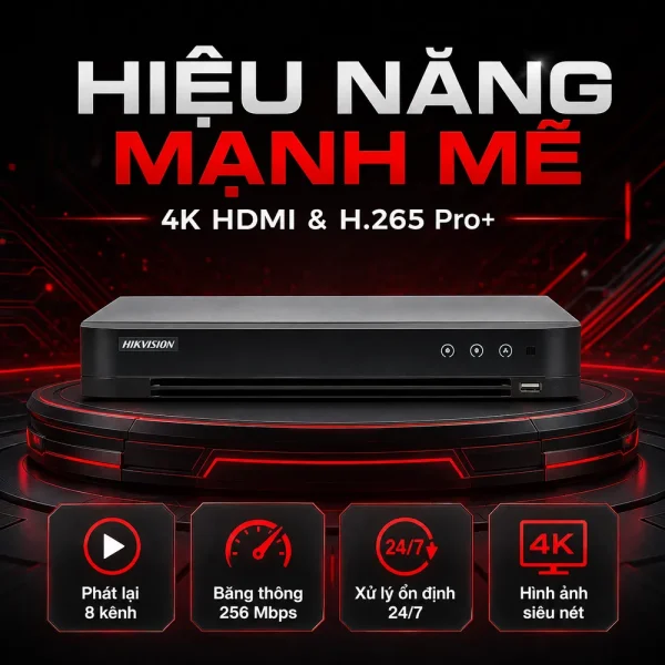 Đầu ghi hình IP iDS-7208HUHI-K2/4S HIKVISION