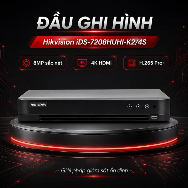 Đầu ghi hình IP iDS-7208HUHI-K2/4S HIKVISION