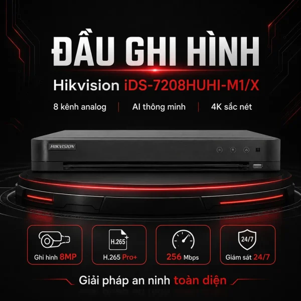 Đầu ghi hình IP iDS-7208HUHI-M1/X HIKVISION