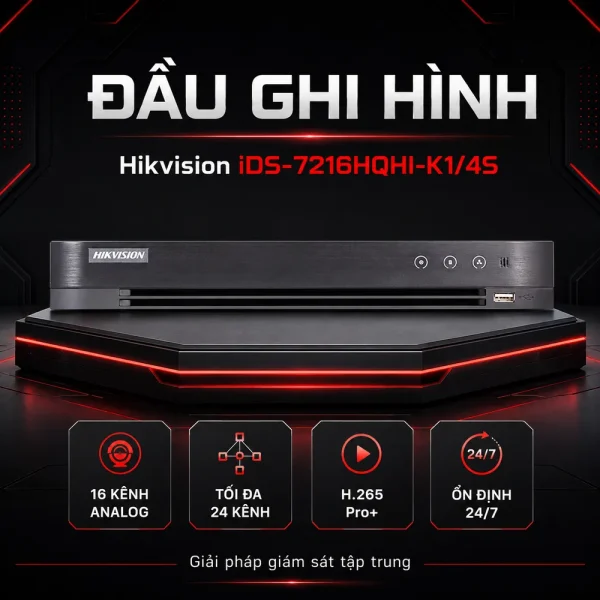 Đầu ghi hình IP iDS-7216HQHI-K1/4S HIKVISION