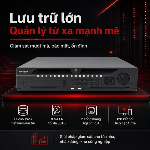 Đầu ghi hình IP iDS-9016HUHI-K8/16S HIKVISION