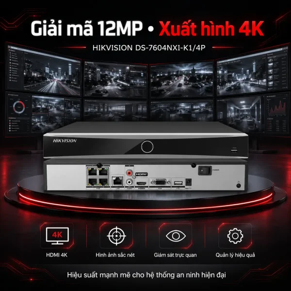 Đầu ghi IP Hikvision DS-7604NXI-K1/4P