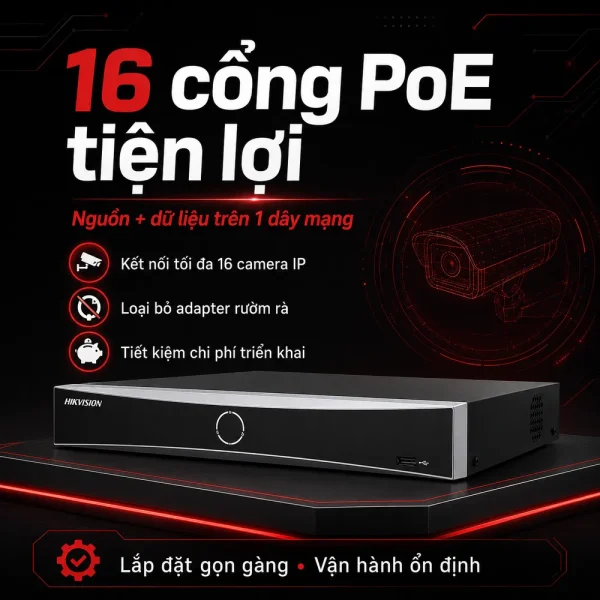 Đầu ghi IP Hikvision DS-7616NXI-K2/16P