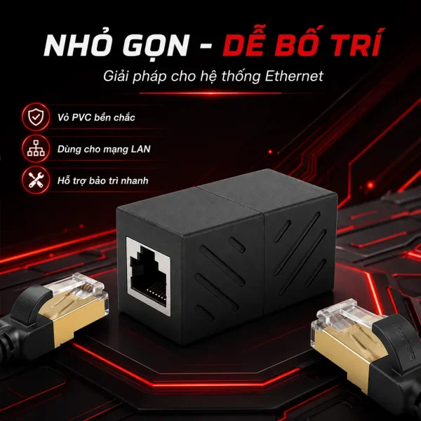 Đầu nối cáp Mạng RJ45 1 to 1 Loại Tốt Chống nhiễu