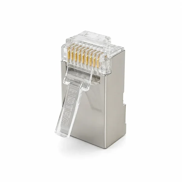 Hạt Mạng Cat7 HDTEC Chống Nhiễu – Đầu RJ45 Shielded Cao Cấp Cho Mạng 10Gbps