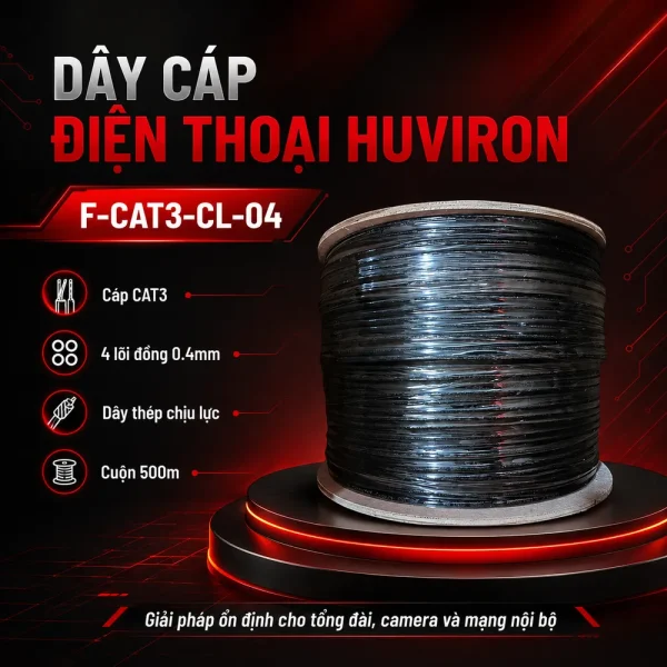 Dây Cáp Điện Thoại Huviron F-CAT3-CL-04