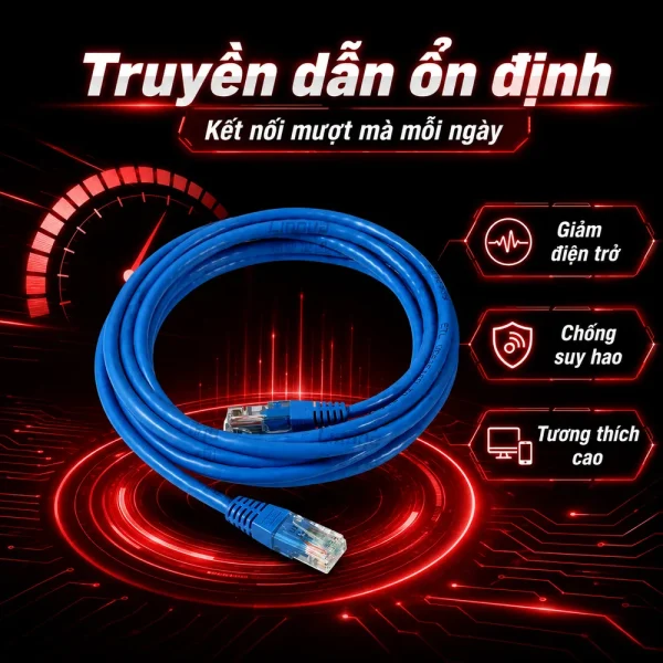 Dây nhảy COMMSCOPE/AMP Cat5e 3m – Patch cord COMMSCOPE/AMP