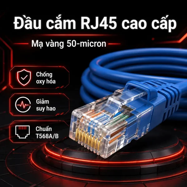 Dây nhảy COMMSCOPE/AMP Cat6 1.5m – NPC06UVDB-BL005F