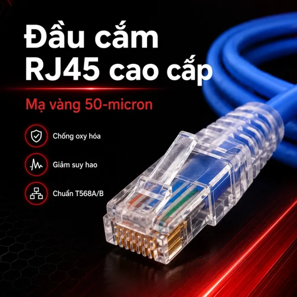 Dây nhảy COMMSCOPE/AMP Cat6 2m – NPC06UVDB-BL007F