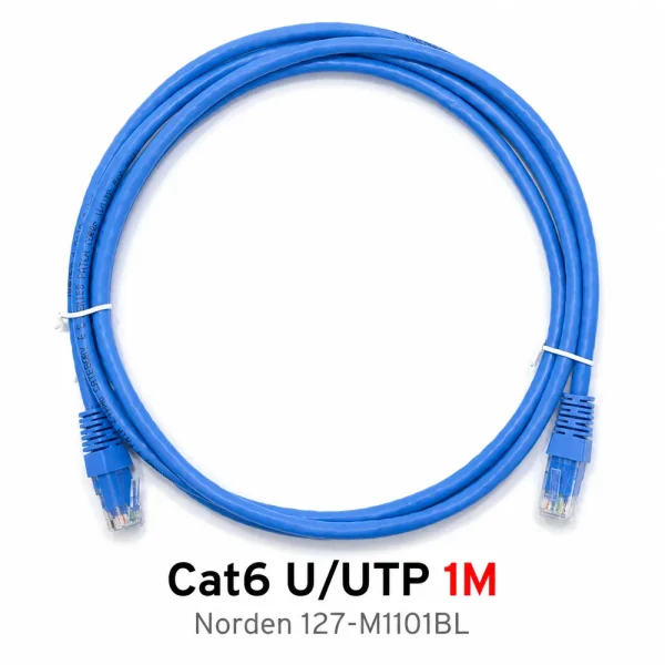 Dây nhảy mạng Cat6 U/UTP NORDEN 127-M1101BL
