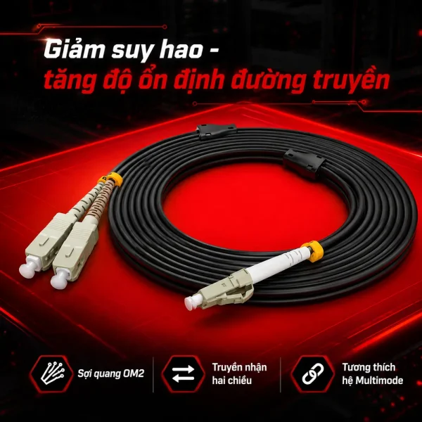 Dây nhảy quang OM2 LC SC Duplex Ngoài Trời