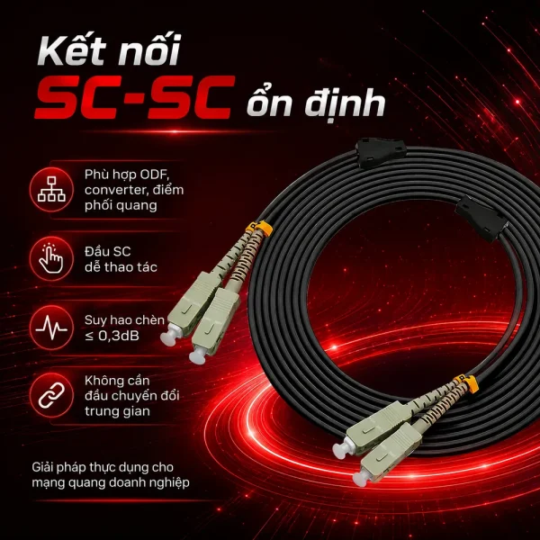 Dây nhảy quang OM2 SC SC Duplex Ngoài Trời