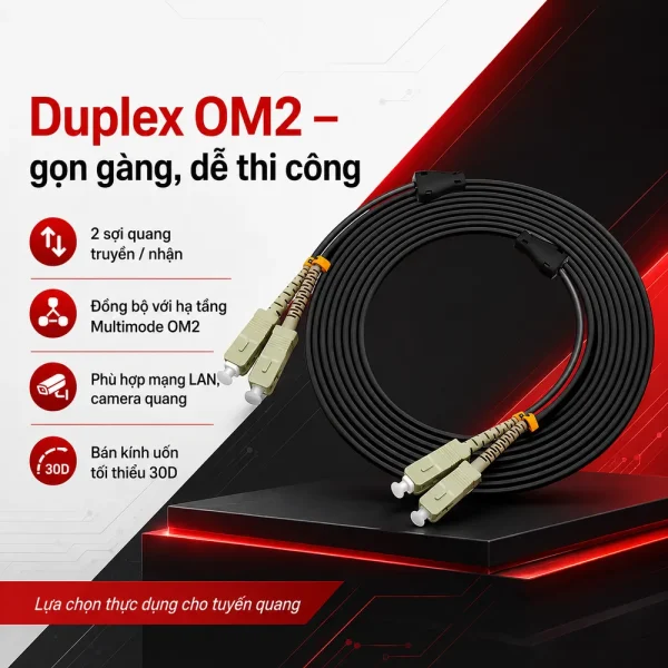 Dây nhảy quang OM2 SC SC Duplex Ngoài Trời