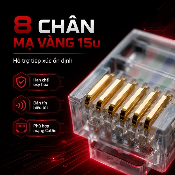 Hạt Mạng Huviron Cat5e H-RJ45/5E/15
