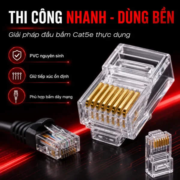 Hạt Mạng Huviron Cat5e H-RJ45/5E/50