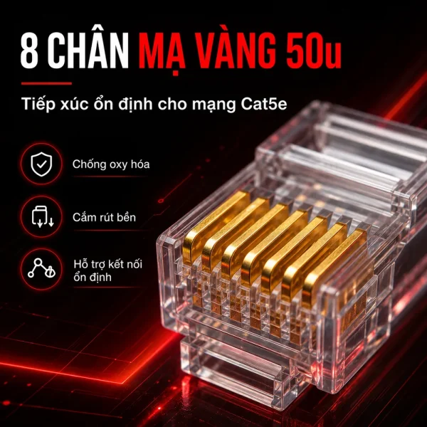 Hạt Mạng Huviron Cat5e H-RJ45/5E/50