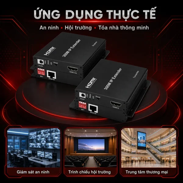 HDTEC HDMI 300M 1080P (Bộ mở rộng HDMI 300M)