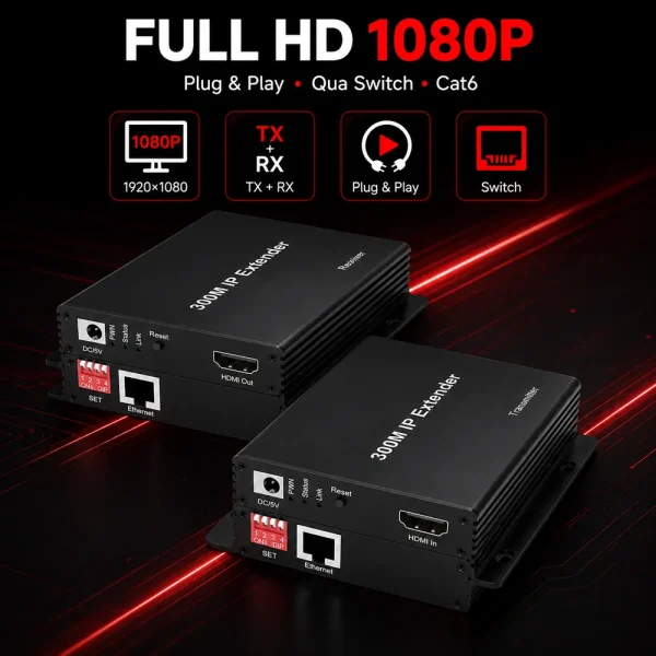 HDTEC HDMI 300M 1080P (Bộ mở rộng HDMI 300M)
