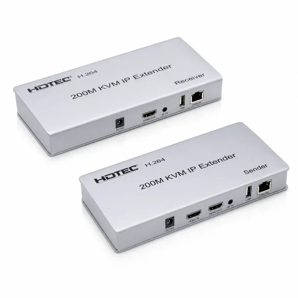 HDTEC HDMI KVM 200M 1080P (Tích hợp chia 2 HDMI)