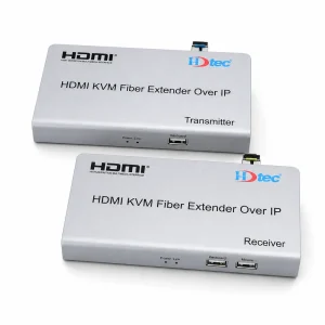 HDTEC HDMI KVM CONVERTER 1080P (Kéo dài HDMI + USB bằng Cáp Quang)