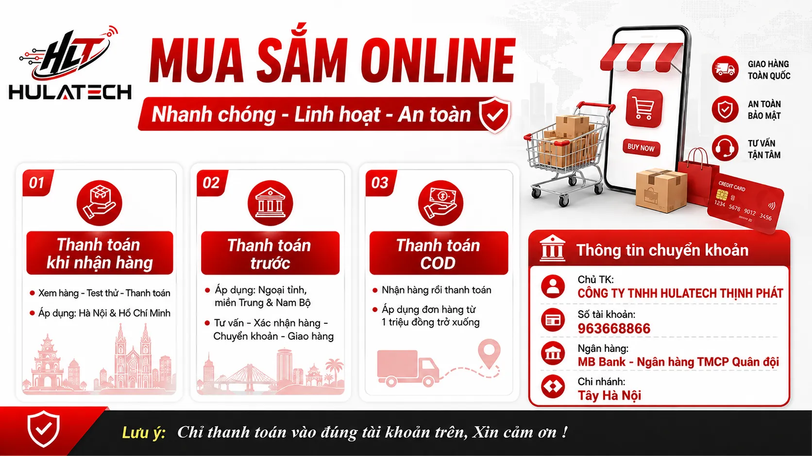 hướng dẫn thanh toán