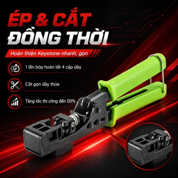 Kìm bóp loại nhân mạng thẳng 90 độ ANCOMTECK ACT-PDT-760B
