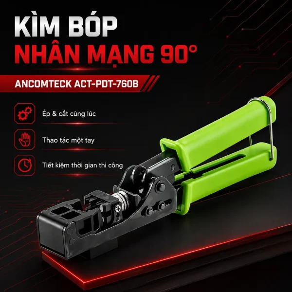 Kìm bóp loại nhân mạng thẳng 90 độ ANCOMTECK ACT-PDT-760B
