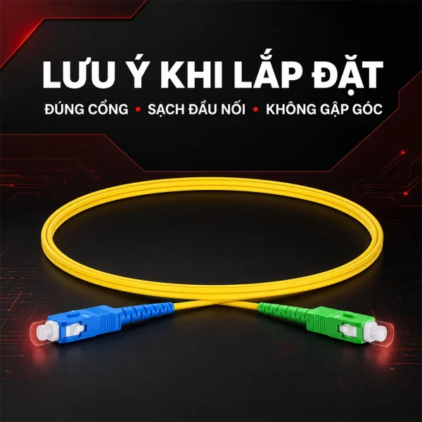 lưu ý khi lắp đặt dây scu sca