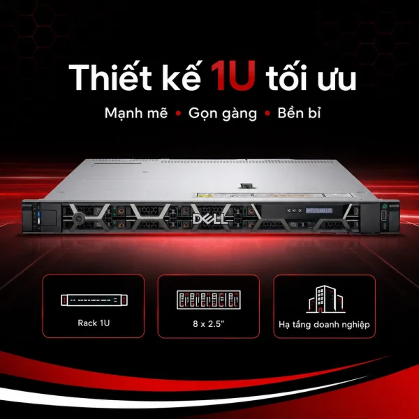 Máy chủ Dell PowerEdge R650xs Chassis 8 x 2.5″
