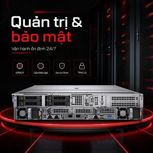 Máy chủ Dell PowerEdge R750 Chassis 24 x 2.5″