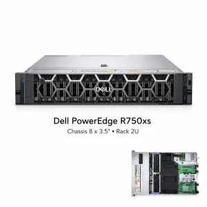 Máy chủ Dell PowerEdge R750xs Chassis 8 x 3.5″