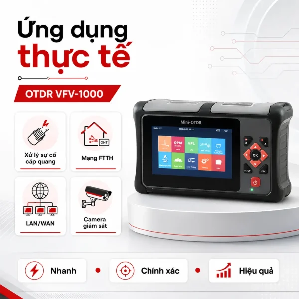 Máy đo điểm đứt cáp quang OTDR VFV-1000