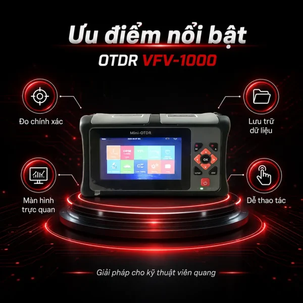 Máy đo điểm đứt cáp quang OTDR VFV-1000