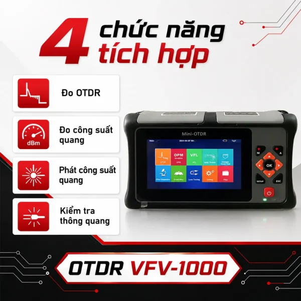 Máy đo điểm đứt cáp quang OTDR VFV-1000