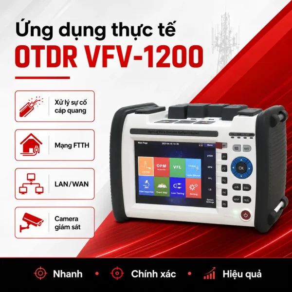 Máy đo điểm đứt cáp quang OTDR VFV-1200