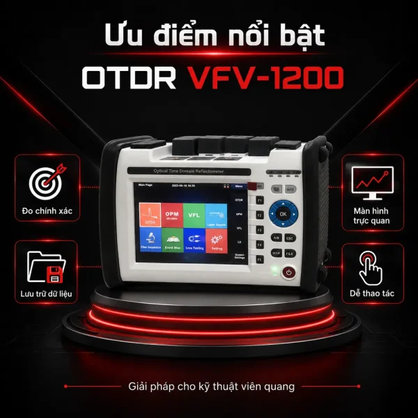 Máy đo điểm đứt cáp quang OTDR VFV-1200