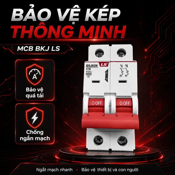 MCB BKJ LS cầu giao điện chính hãng chất lượng
